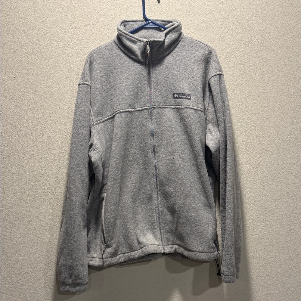 Men’s Columbia Light Gray Fleece Jacket